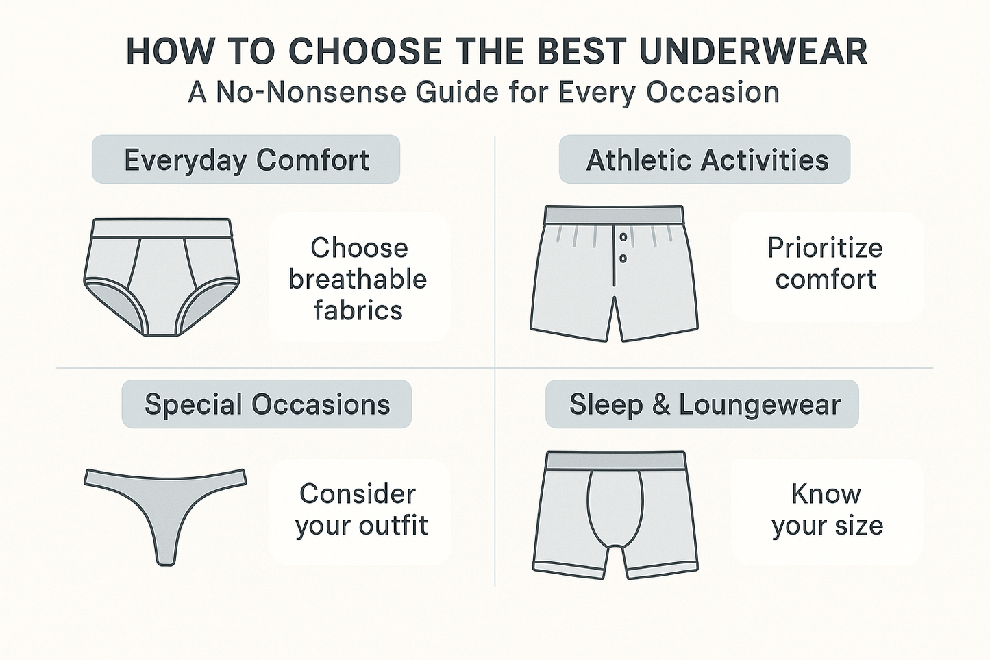 How to Choose the Best Underwear: A No-Nonsense Guide for Every Occasion