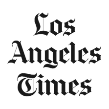 Los Angeles Times logo in black text on a white background