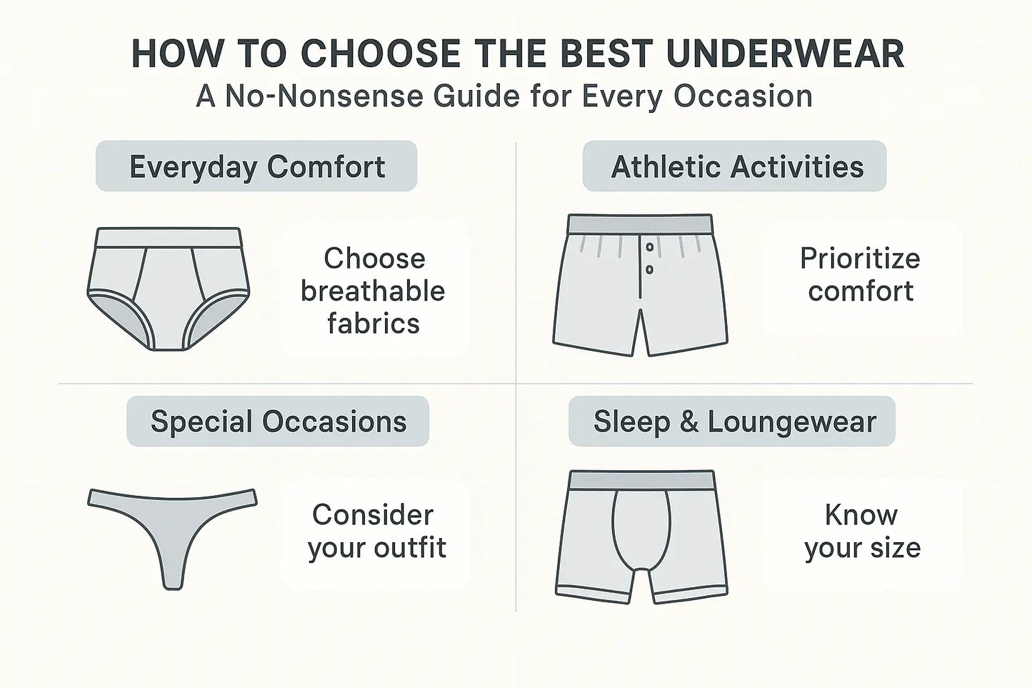 How to Choose the Best Underwear: A No-Nonsense Guide for Every Occasion -  RomperJack