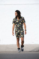 Tropical Black Romper