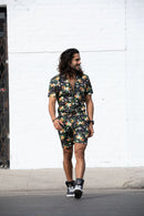 Tropical Black Romper