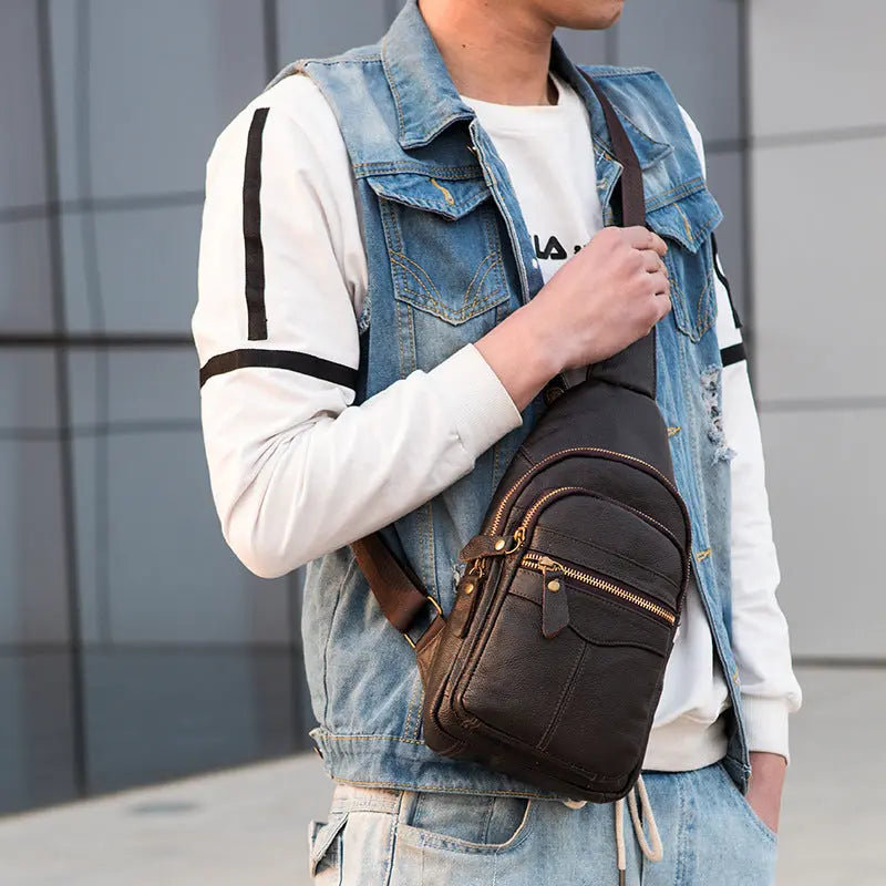 Men's Charming Beautiful Business Trends Commuter Men's Chest Bags  