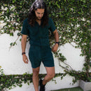 Emerald Suede Romper