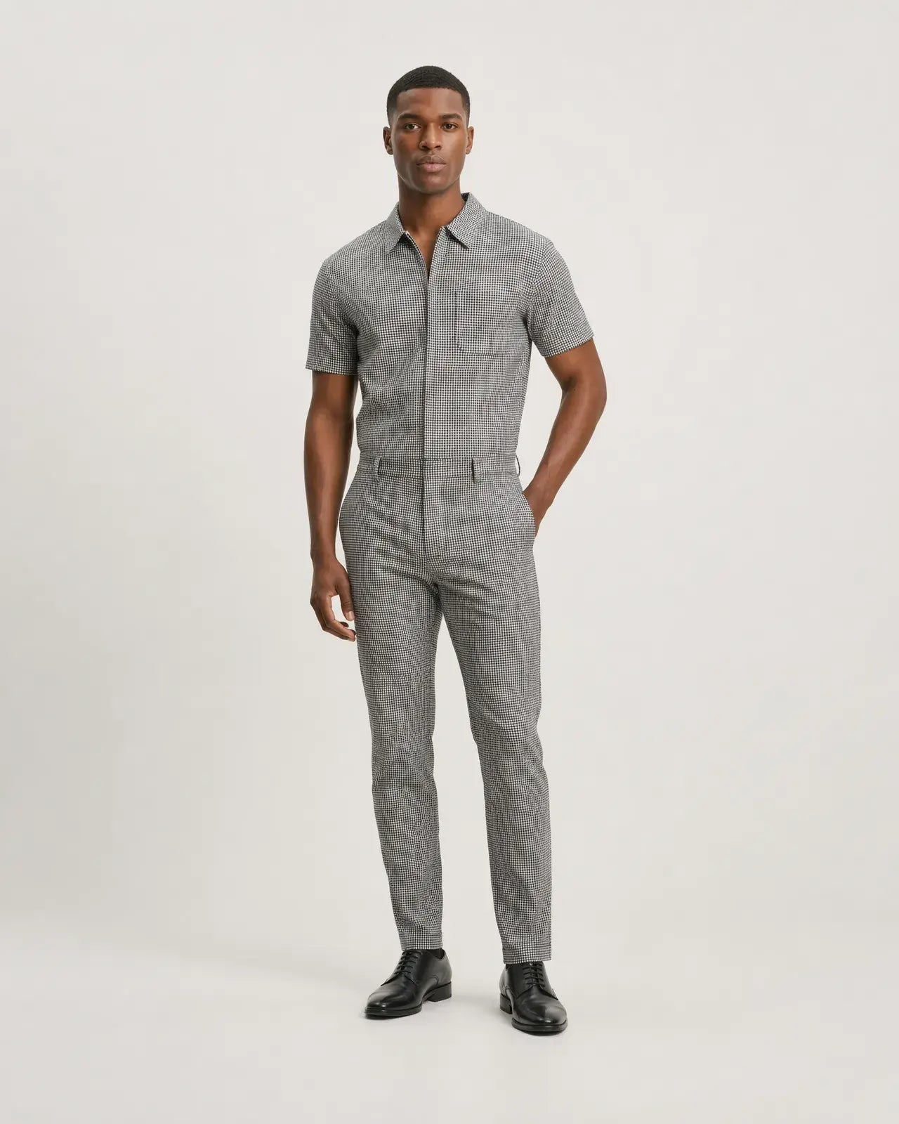 Houndstooth Jumpsuit | LUXE Collection  