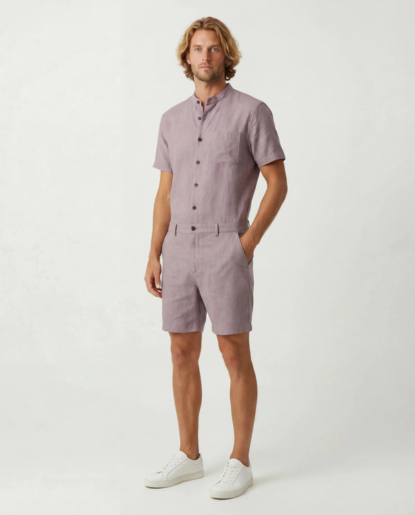 Lavender Linen Romper