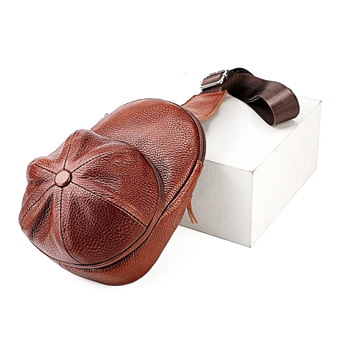 Women's & Men's & Underarm Leather Cowhide Men's Chest Bags  