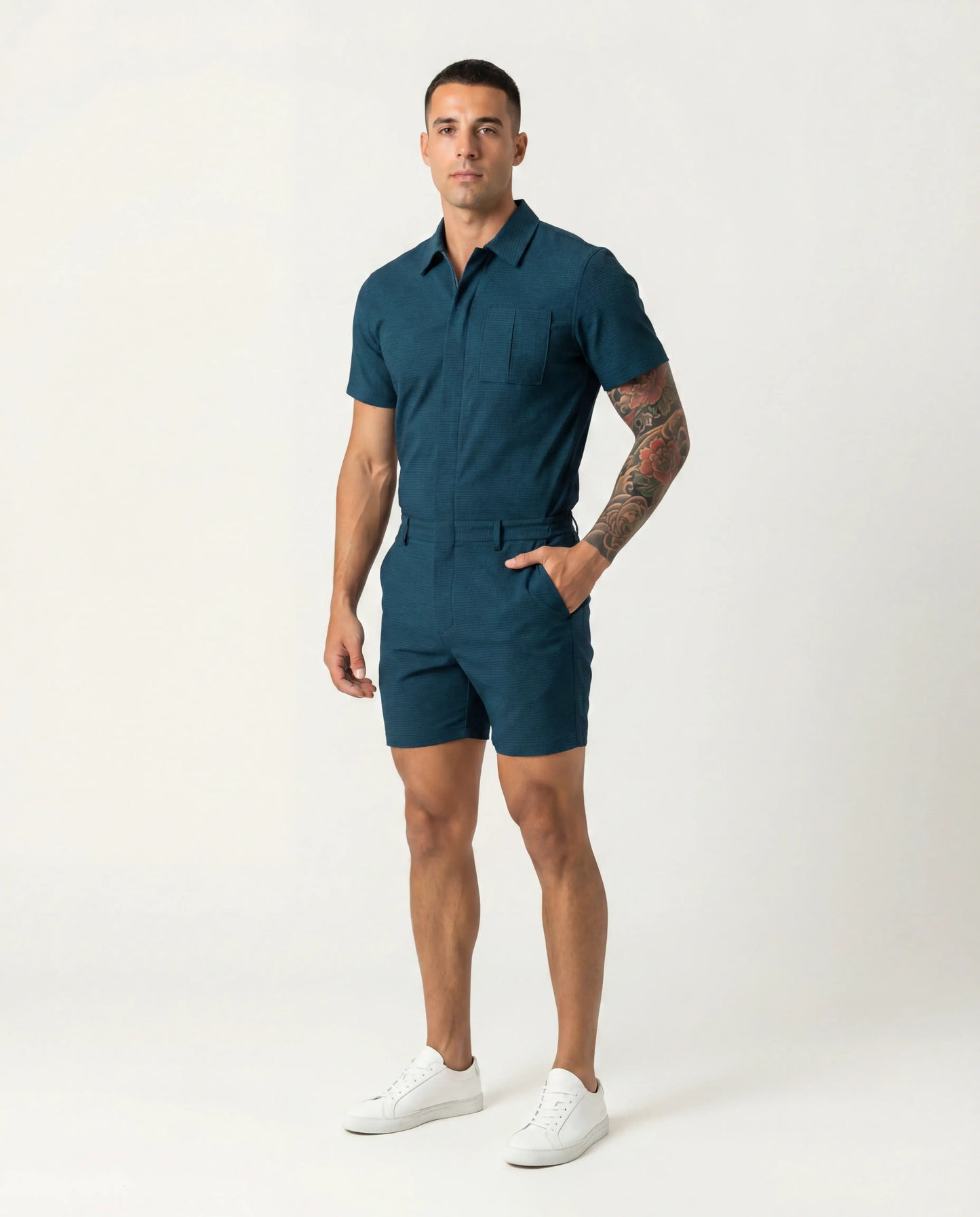 The Onyx Romper | Zip Up  