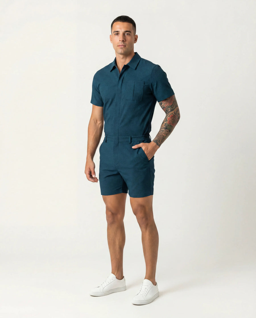 The Onyx Romper | Zip Up  