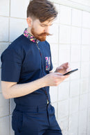 Navy Rosè Romper