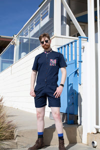 Navy Rosè Romper