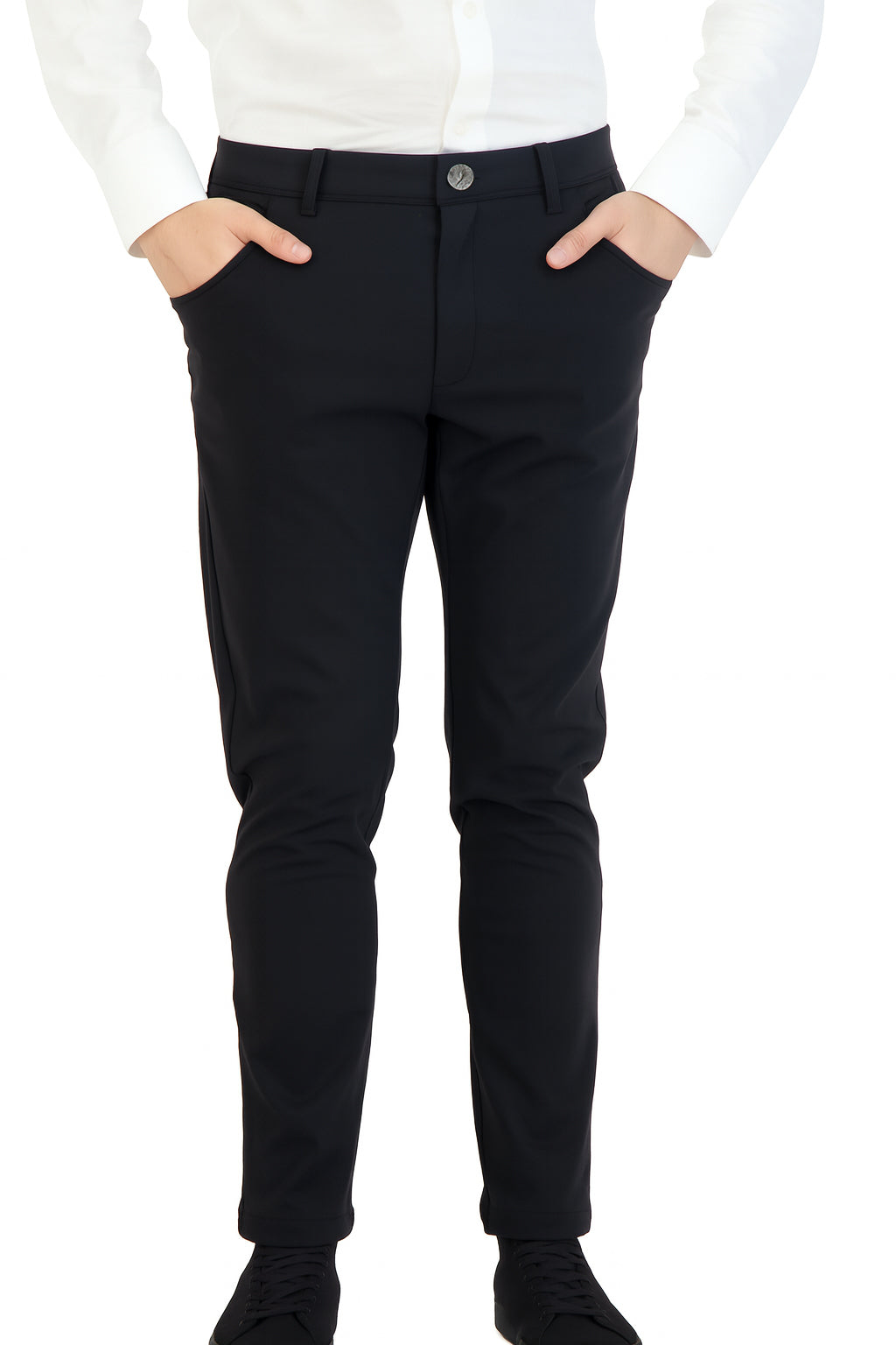 NEW & UPDATED Super - Stretch Men's Chinos //Casual// Black - Performance Collection  
