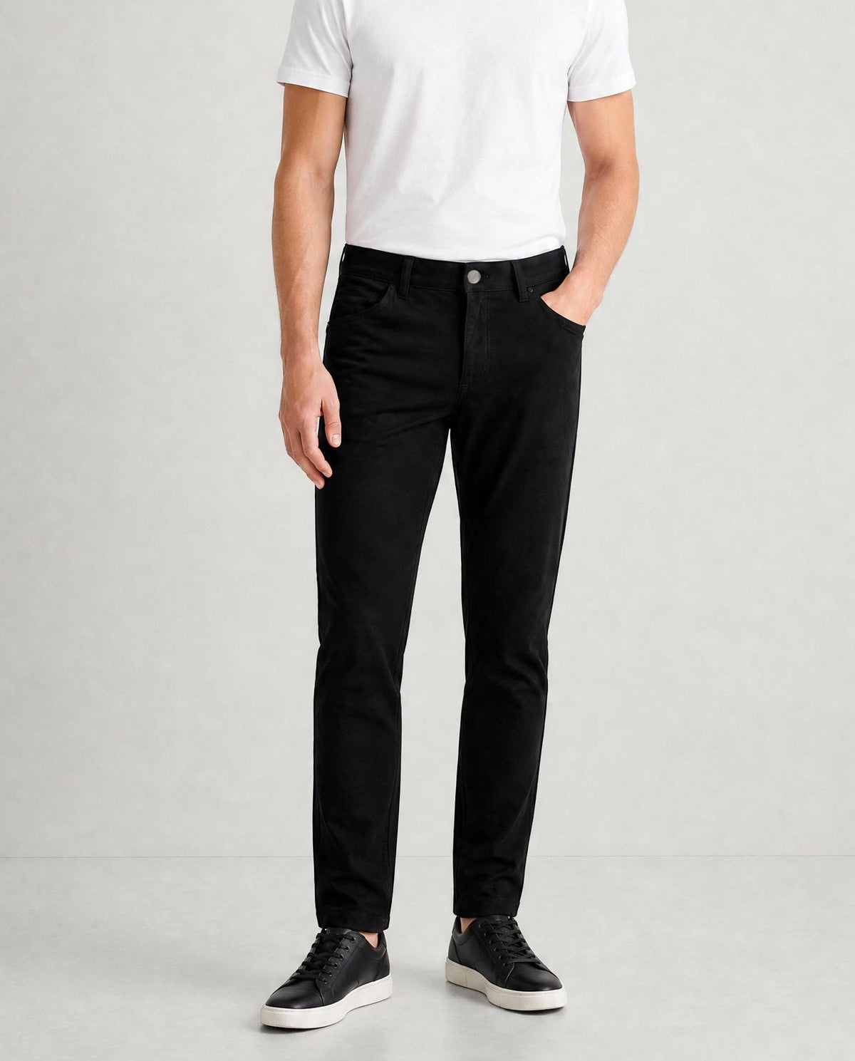 NEW & UPDATED Super - Stretch Men's Chinos //Casual// Black - Performance Collection  