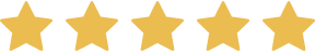 Five gold stars on a white background