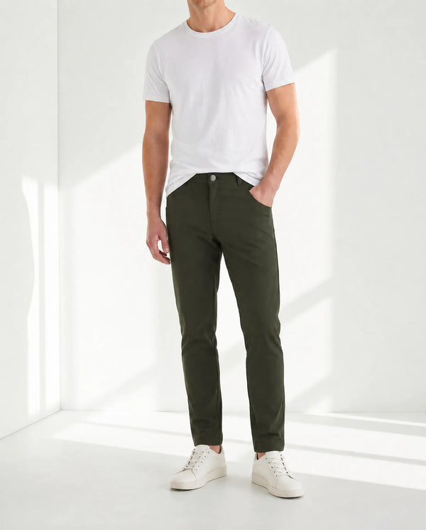 Super - Stretch Men's Chinos //Casual// Olive - Performance Collection