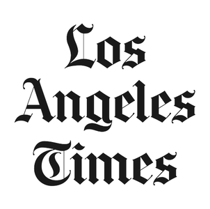 Los Angeles Times logo in black text on a white background