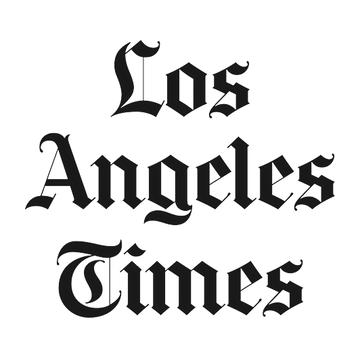 Los Angeles Times logo in black text on a white background