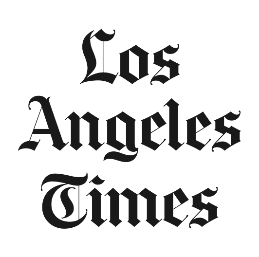 Los Angeles Times logo in black text on a white background