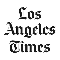 Los Angeles Times logo in black text on a white background