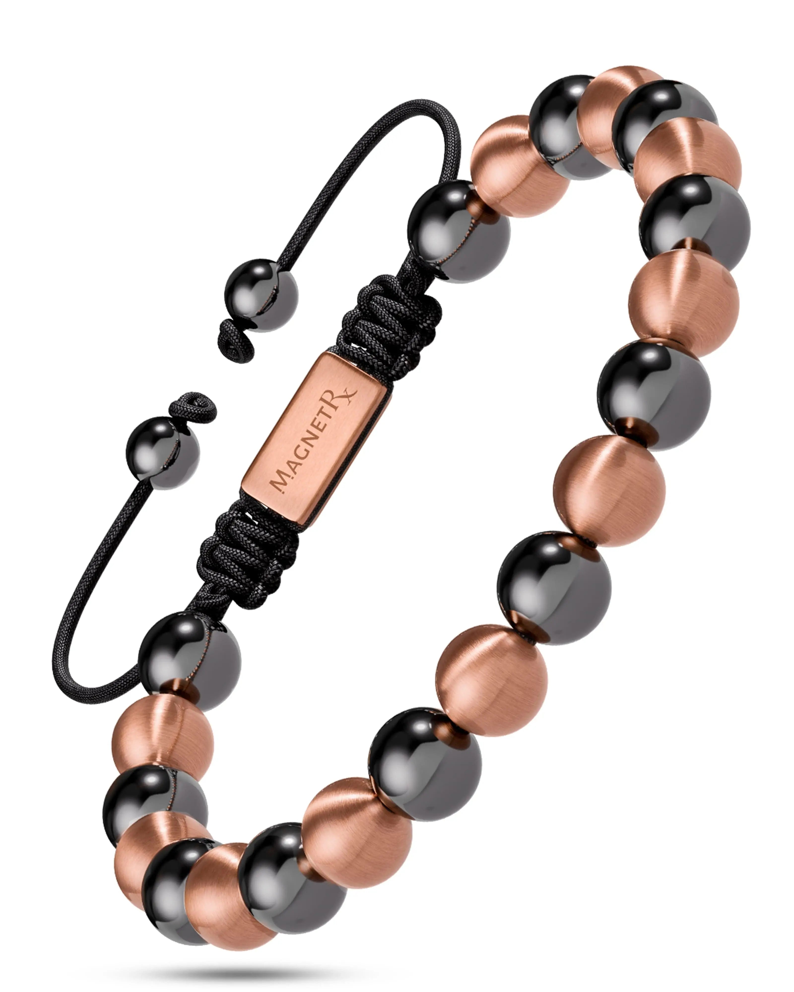 MAX Strength Magnetic Hematite & Copper Bracelet (Single Row)  