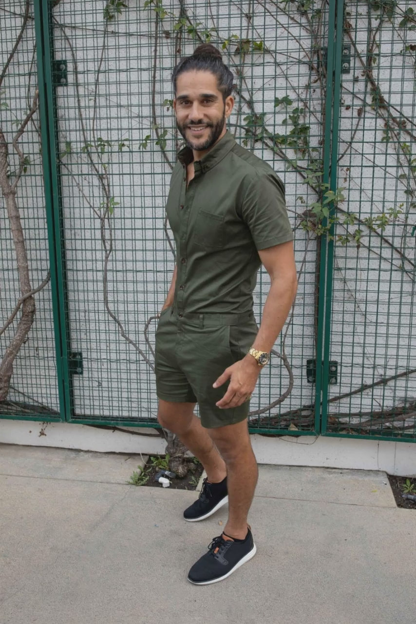 Olive Men's Romper