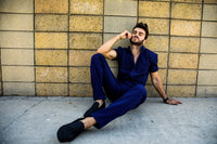 Navy Chateaux Jumpsuit - RomperJack, Mens Jumpsuit - Male Romper