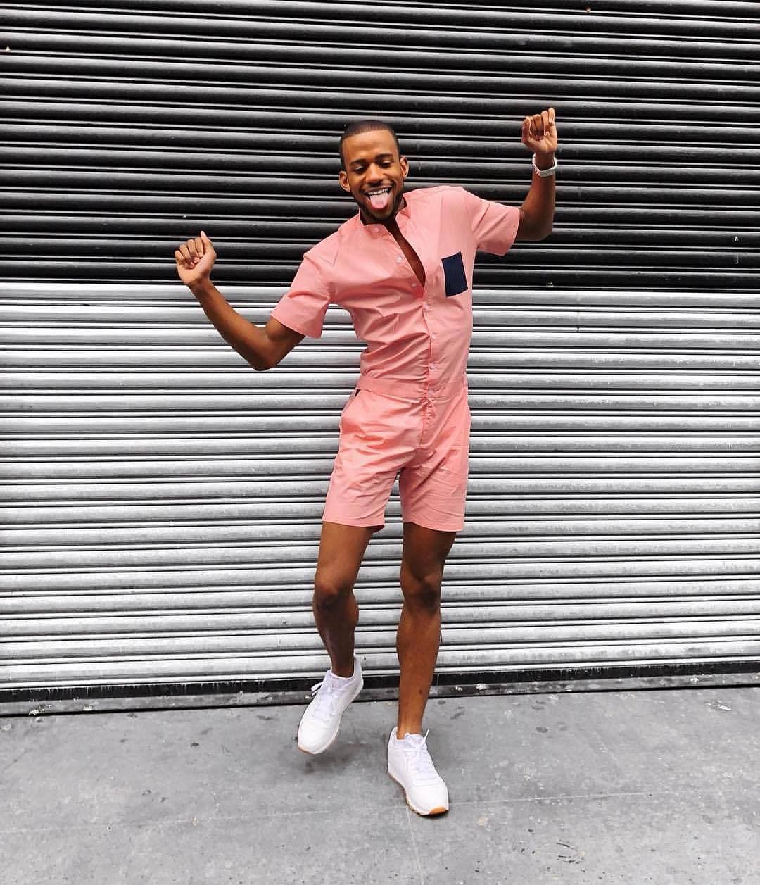The Limited Edition California Two-Tone in Pink - RomperJack, Mens Romper - Male Romper