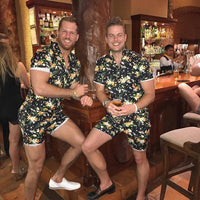 Tropical Black (Pre Order) - RomperJack, Mens Romper - Male Romper